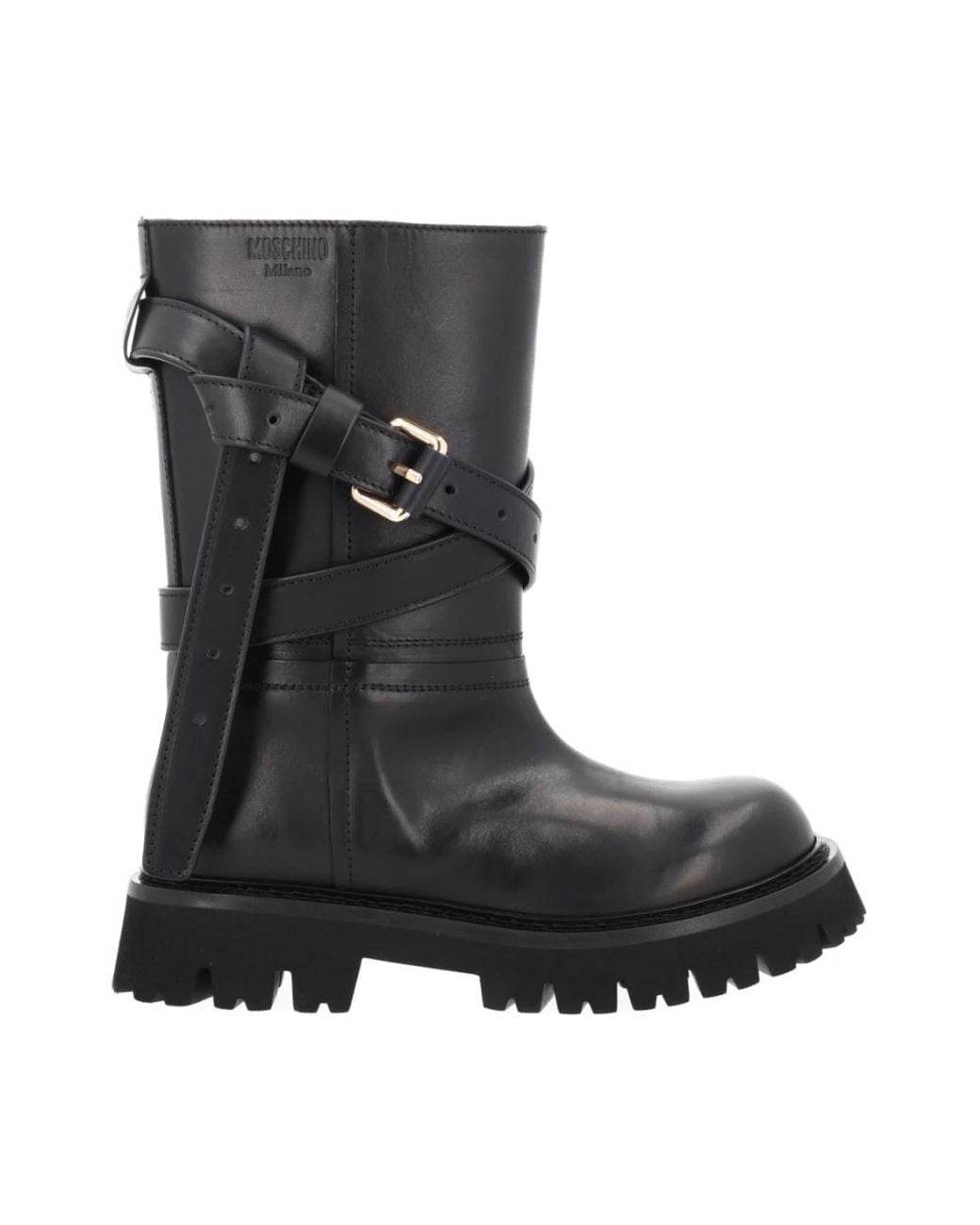 Moschino Black Ankle Boots for men