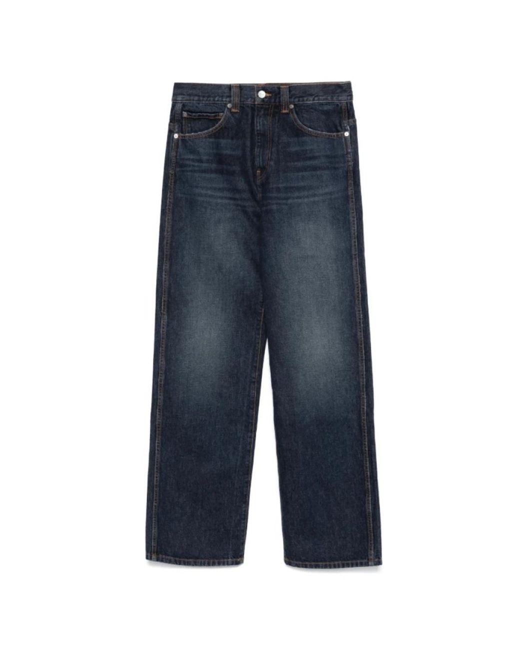 Khaite Blue Straight Fit Jeans