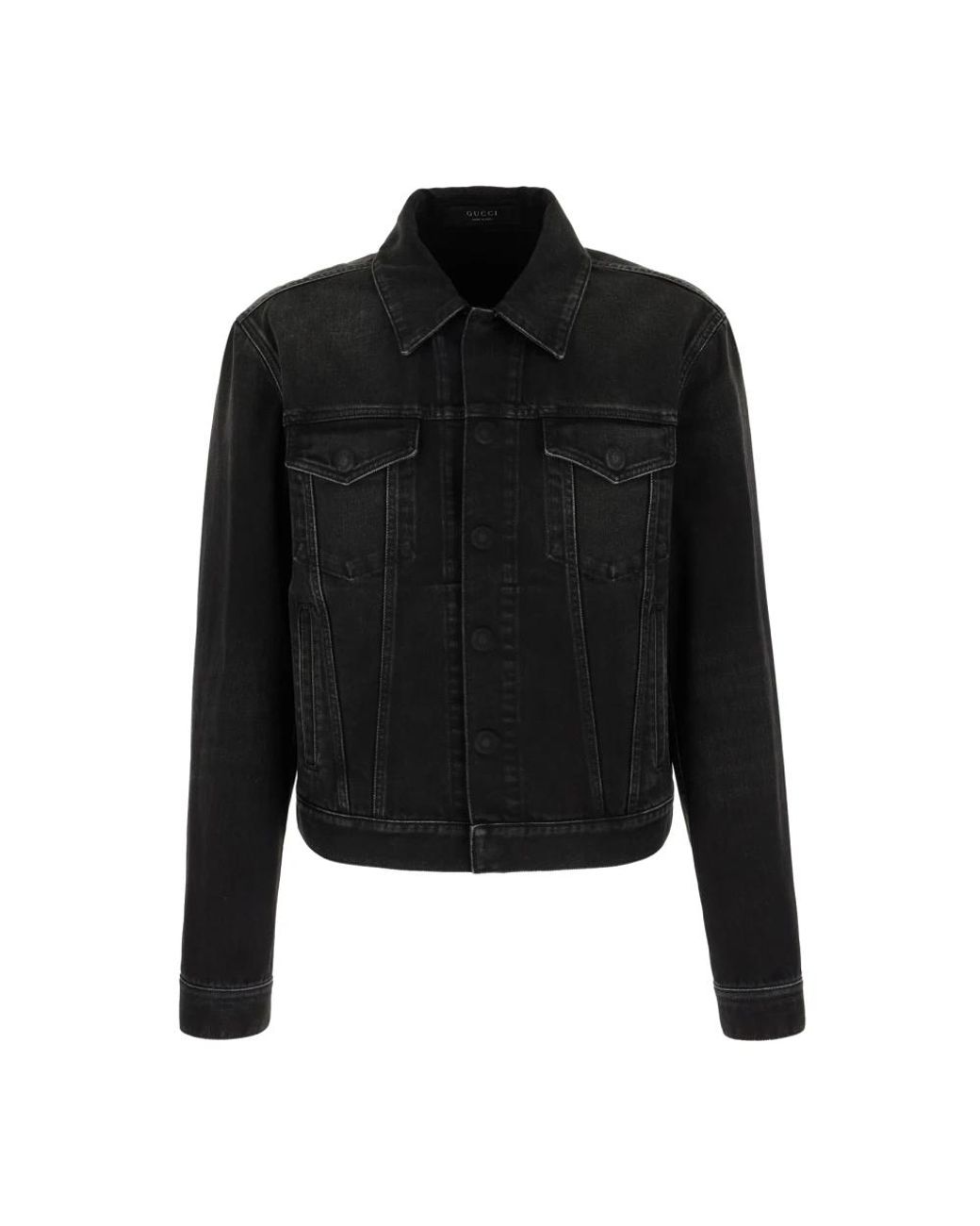 Gucci Black Denim Jackets for men