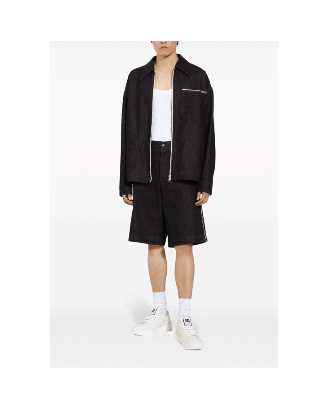 Dolce & Gabbana Black Casual Shorts for men