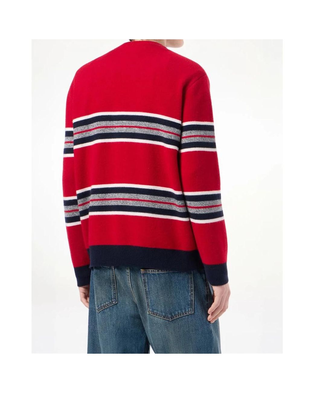 Iceberg Red Round-Neck Knitwear for men