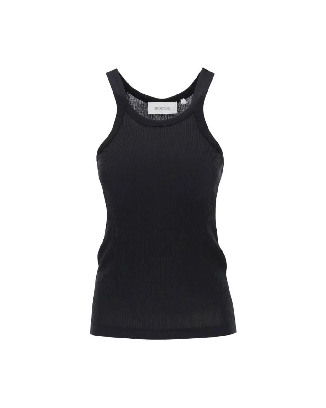Sportmax Black Sleeveless Tops