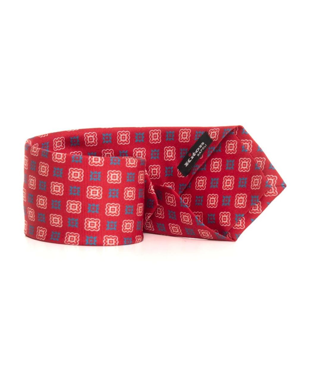 Ties Kiton de hombre de color Red