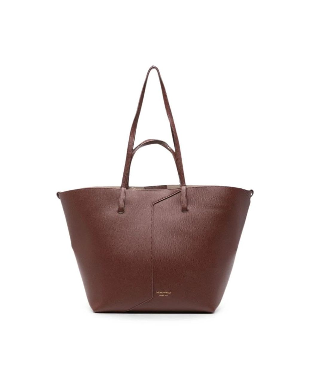 Emporio Armani Brown Shopping Bags