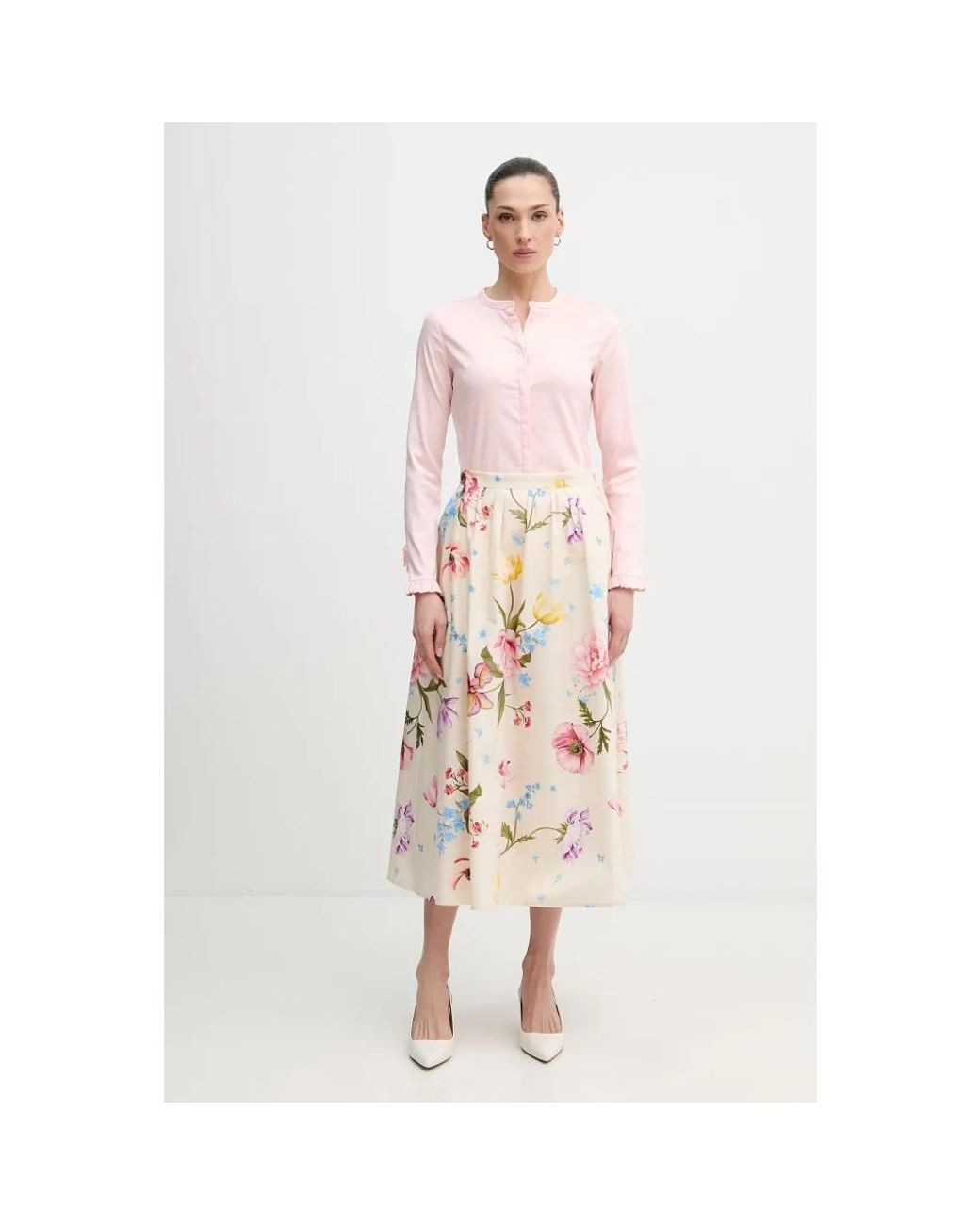Midi Skirts Ouí de color Pink
