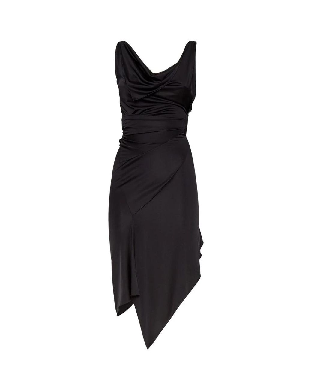 DSquared² Midi-Jurk Met Col in het Black