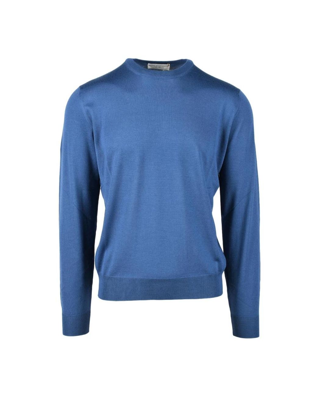 FILIPPO DE LAURENTIIS Blue Round-Neck Knitwear for men