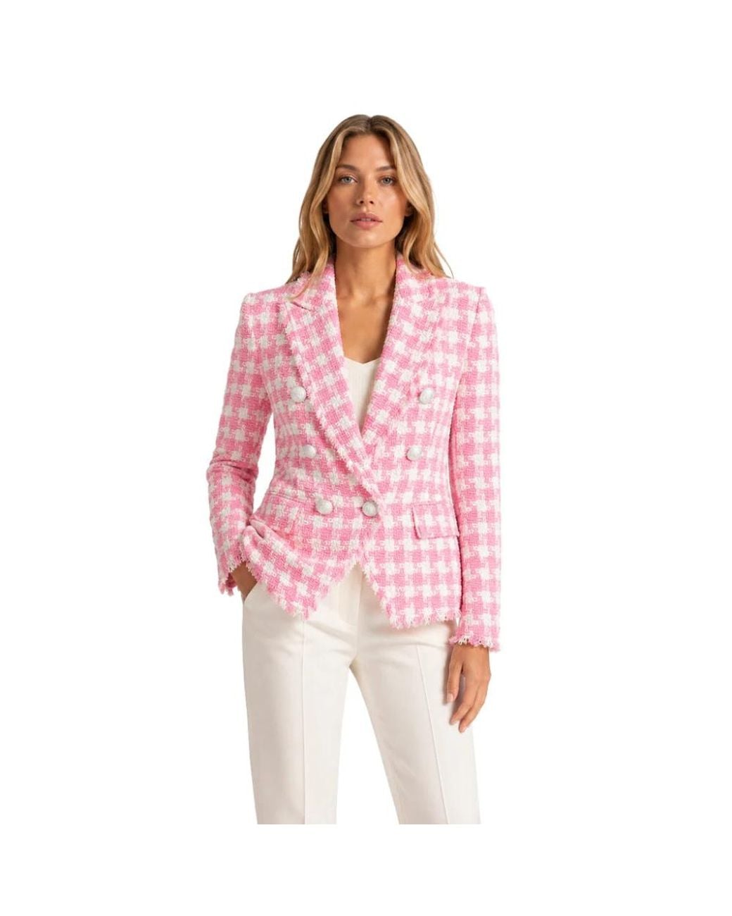 Balmain Pink Blazers