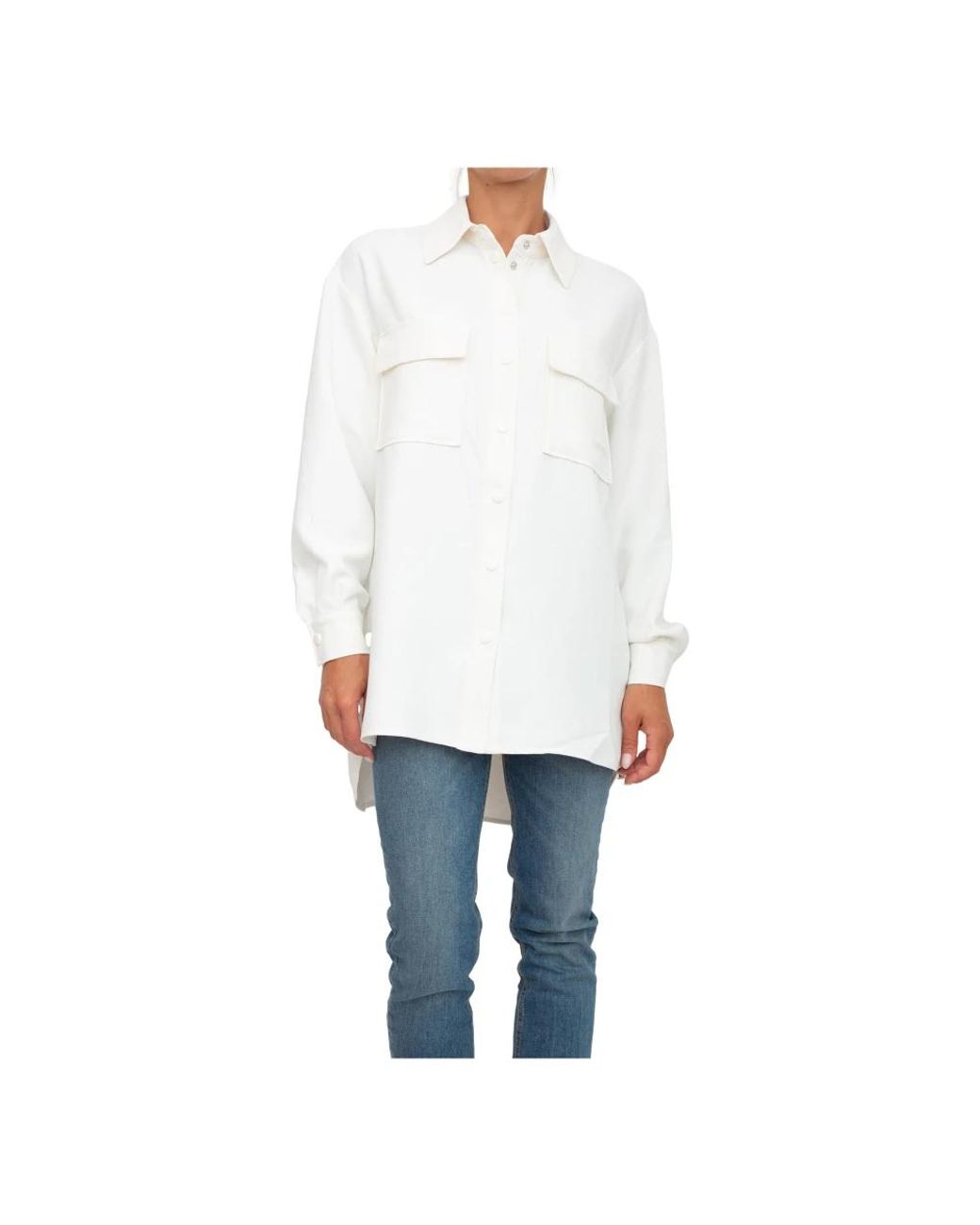 Twinset Overhemden ,Wit ,Polyester Witte Overhemd in het White