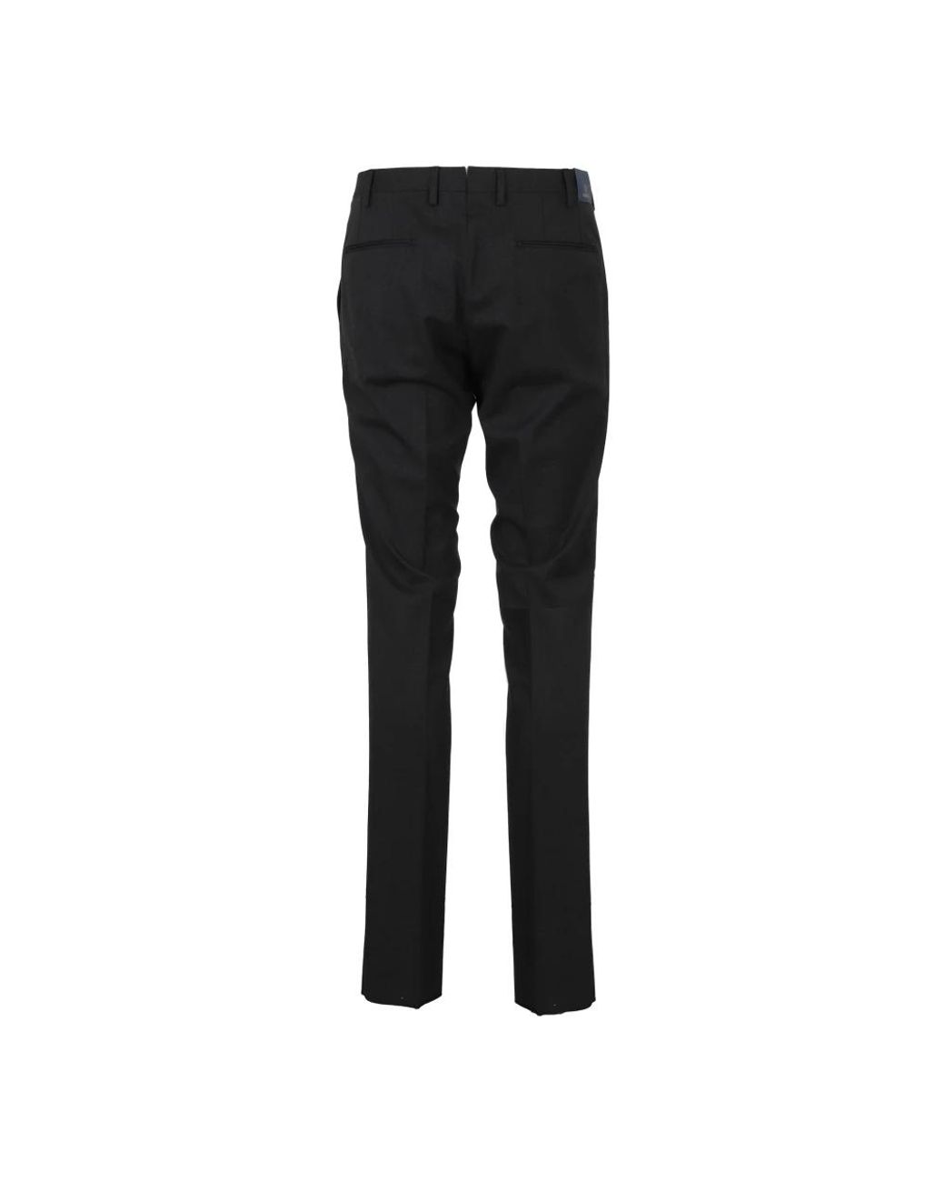 Santaniello Black Slim-Fit Trousers for men