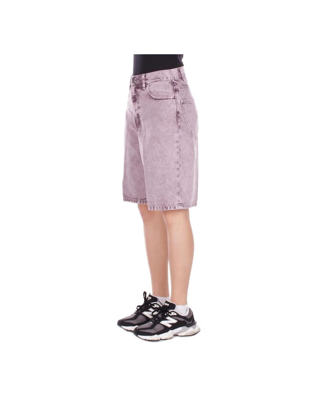 Carhartt Purple Denim Shorts