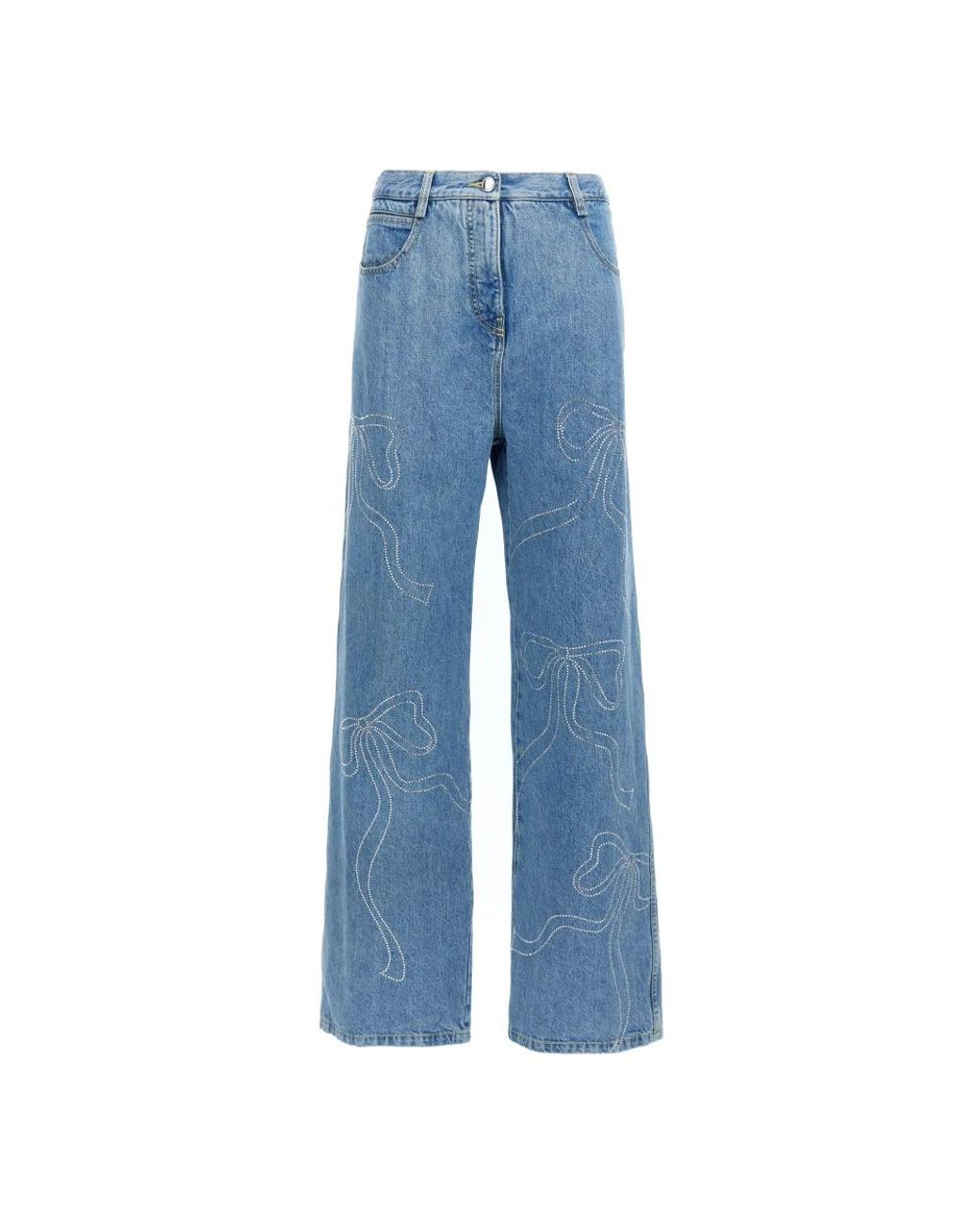 Mach & Mach Blue Wide Jeans