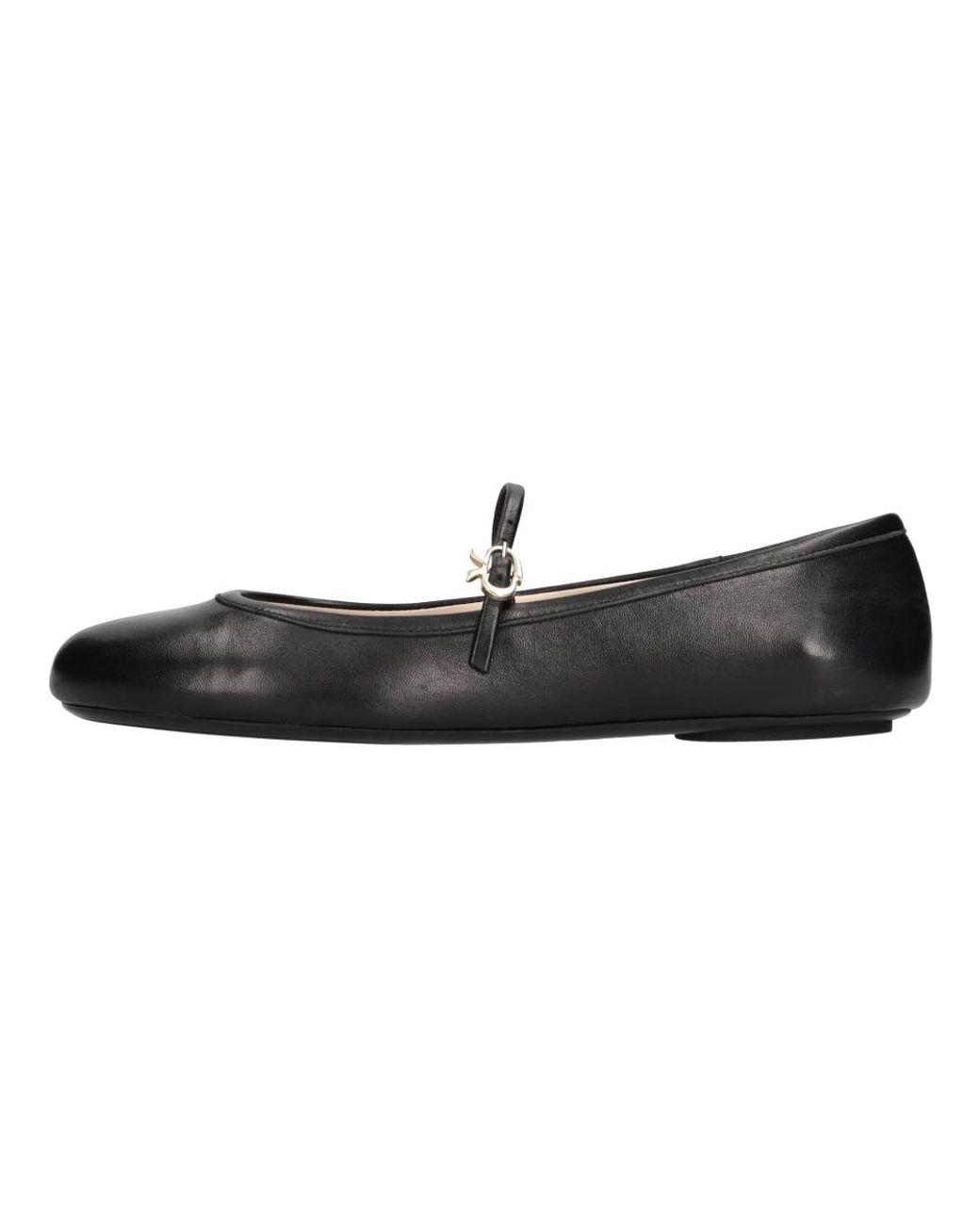 Gianvito Rossi Black Ballerina Shoes