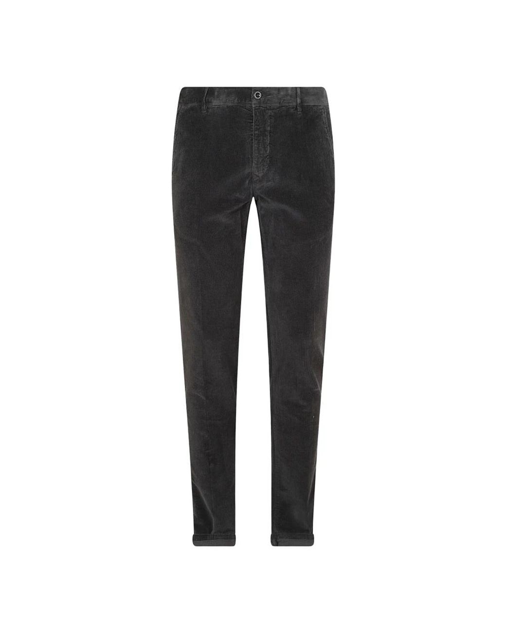 Incotex Black Straight Trousers for men