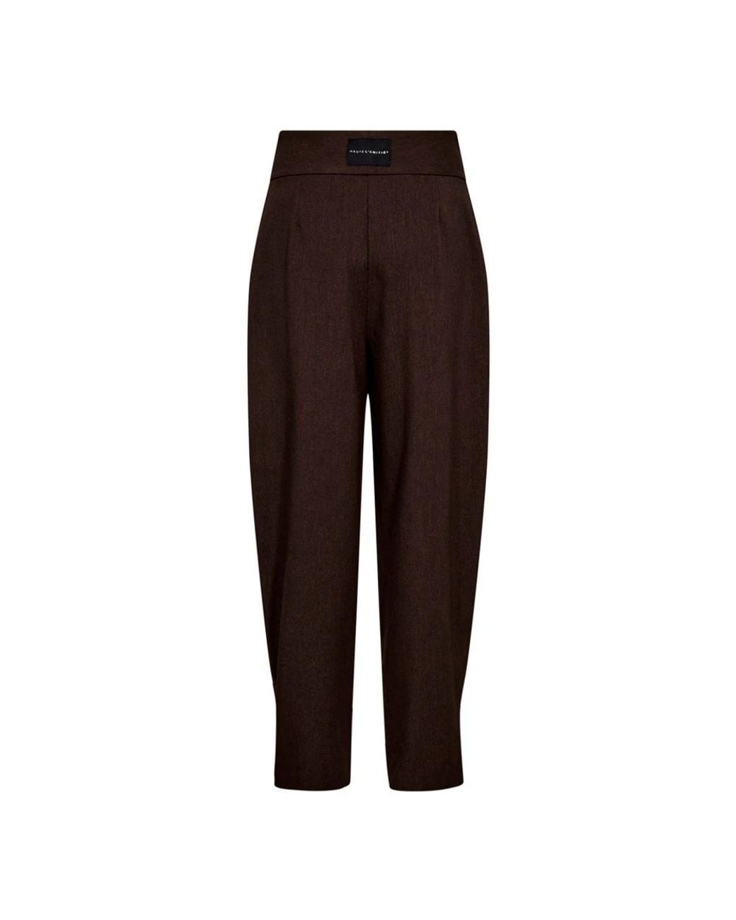 Haute L'Amitié Brown Cropped Trousers