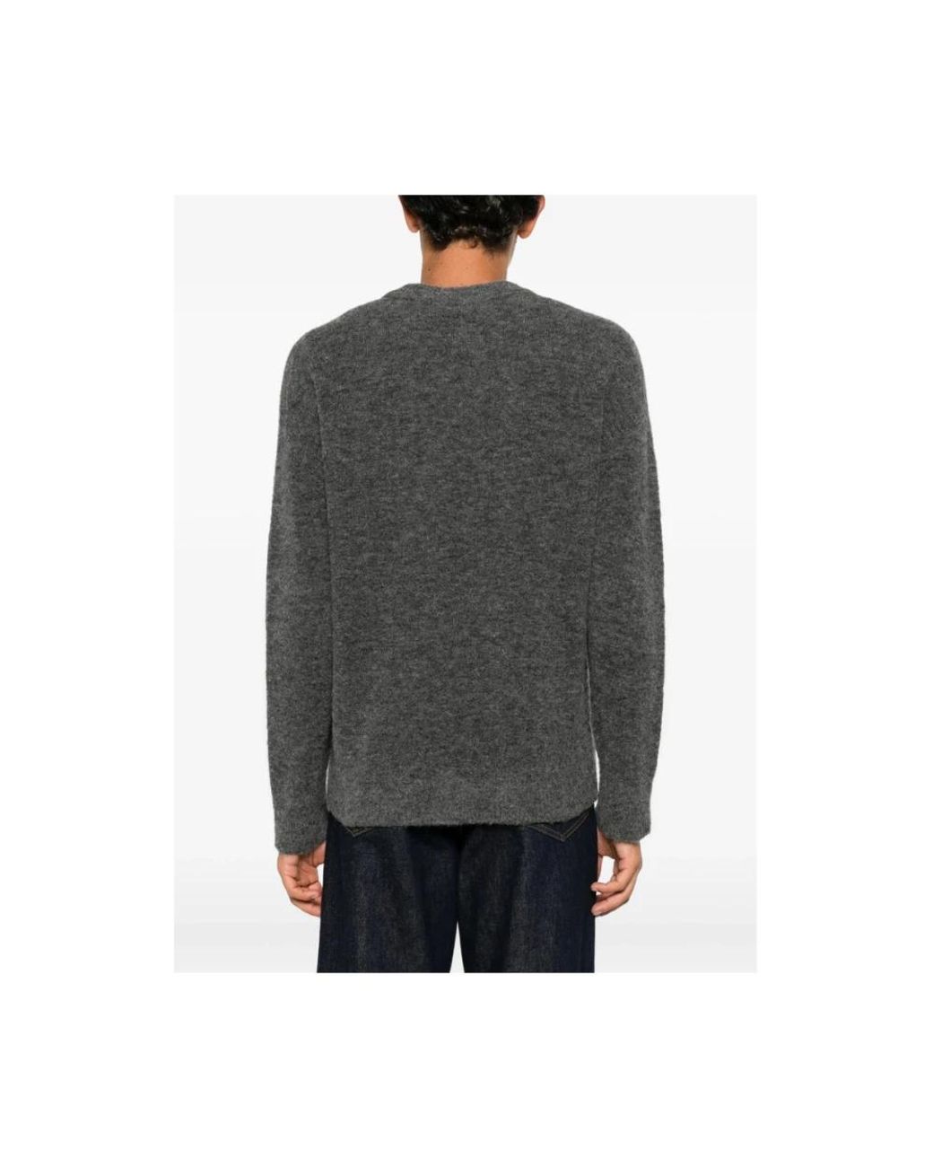 ATOMOFACTORY Gray Round-Neck Knitwear for men