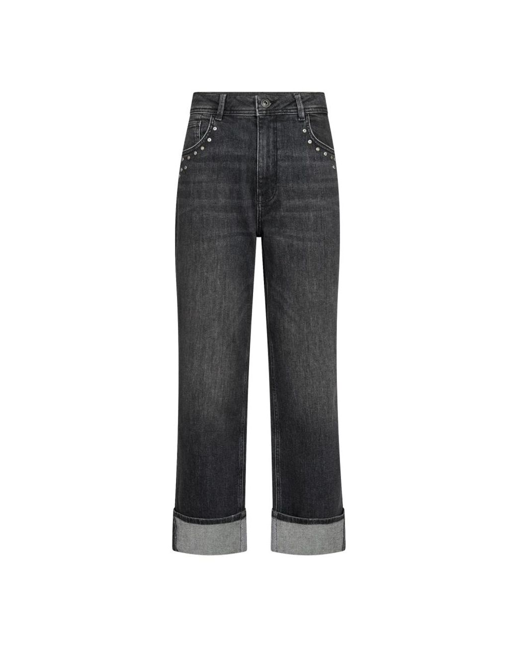 Mos Mosh Cropped Jeans in het Gray