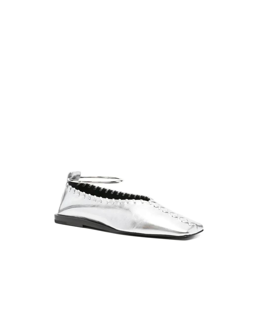 Jil Sander White Ballerina Shoes