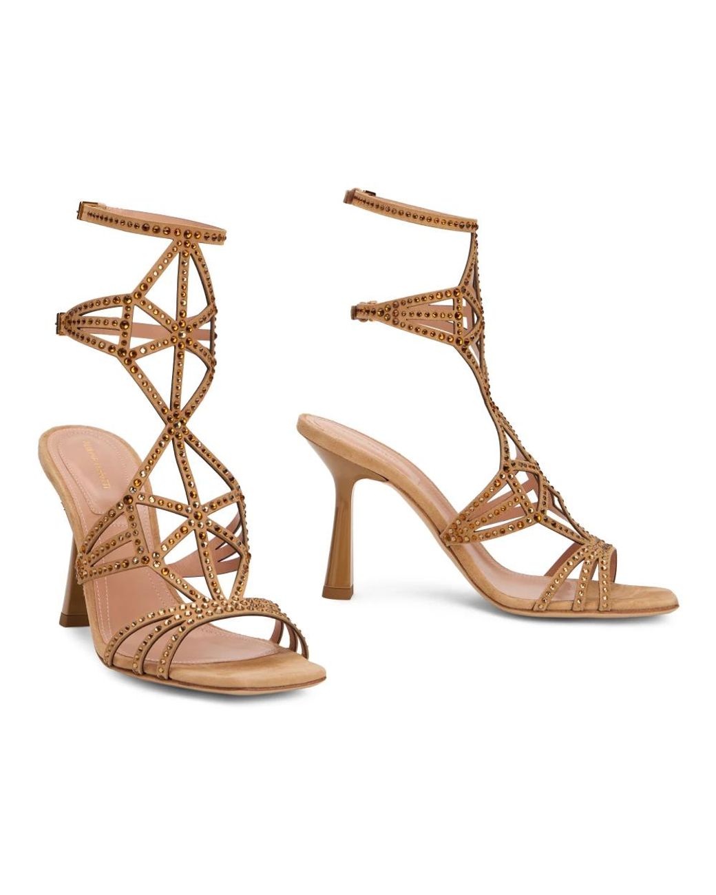 Alberta Ferretti Metallic Elegante Sandalen