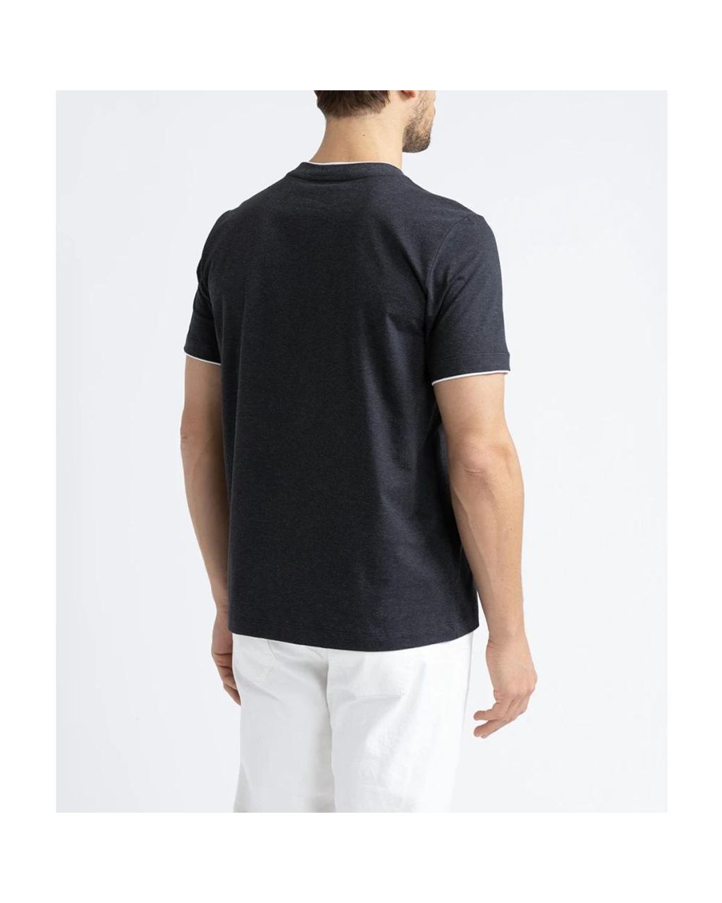 Peserico Black T-Shirts for men
