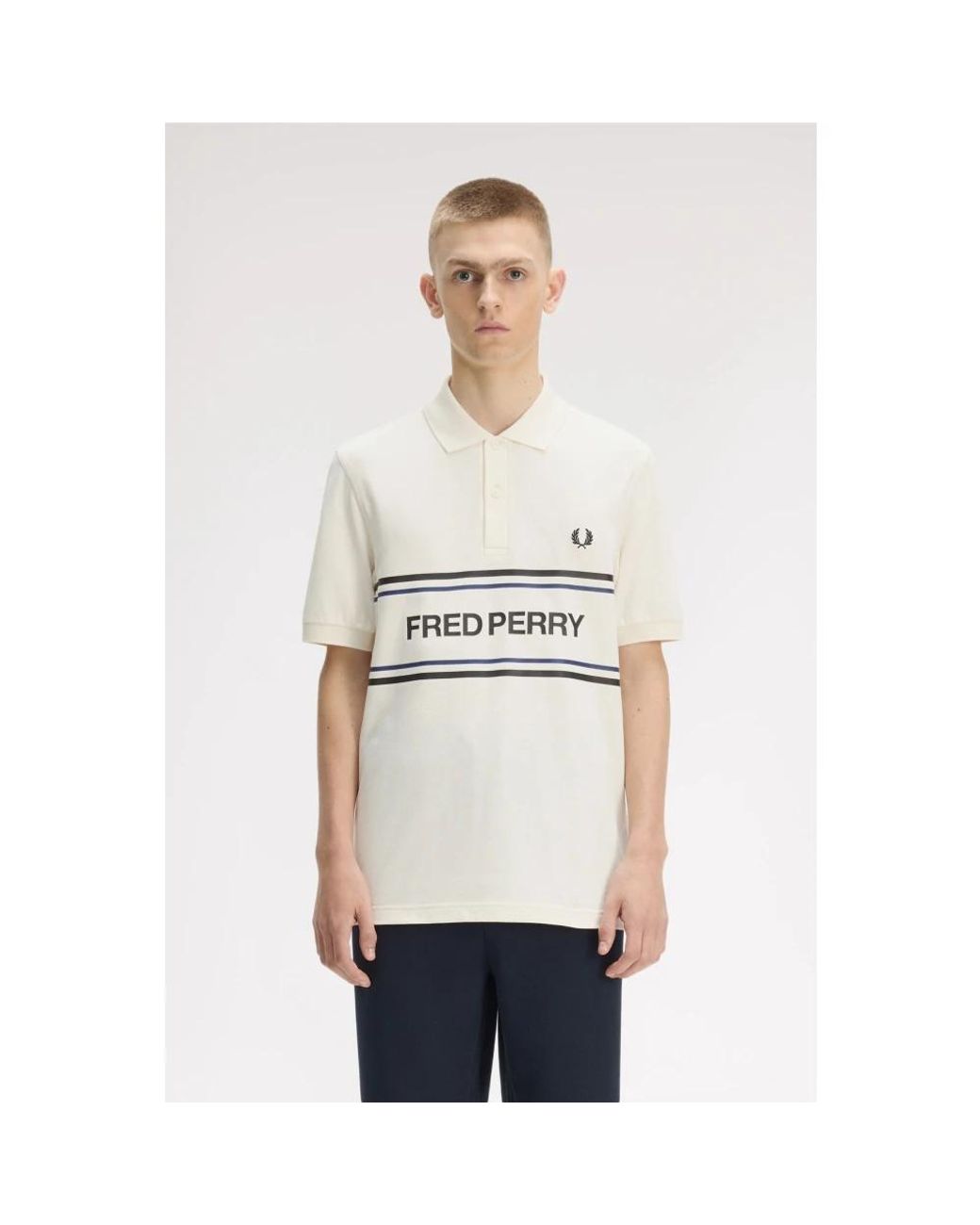 Fred Perry White Polo Shirts for men