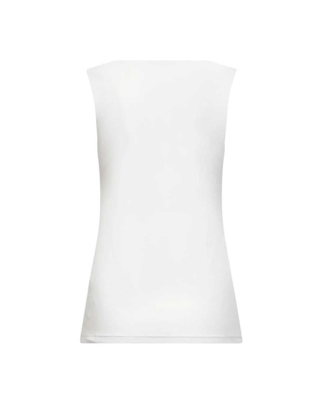 Blanca Vita White Sleeveless Tops