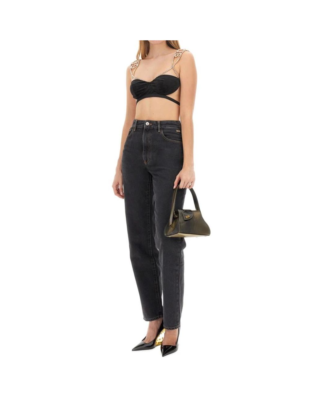 Gcds Black Straight Jeans