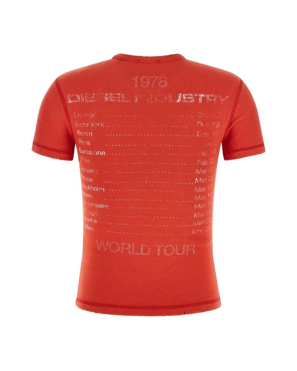 DIESEL Red T-Shirts