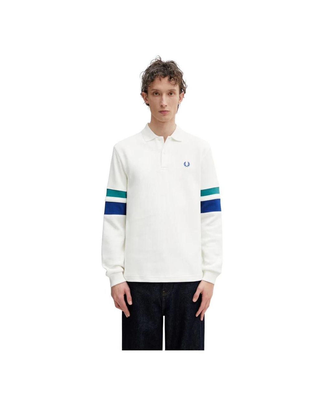 Fred Perry V-Neck Truien in het White voor heren