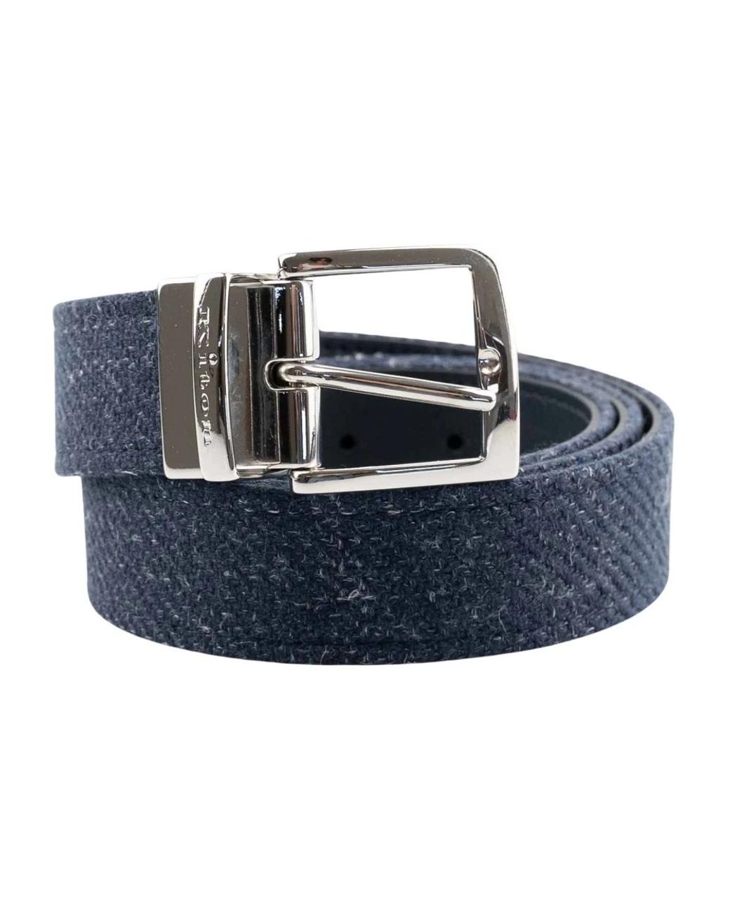 Kiton Mixed-Material Gürtel in Blue für Herren