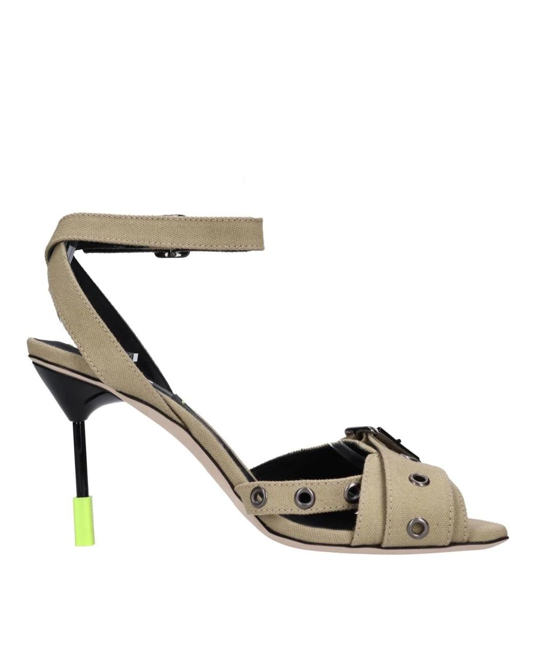 MSGM Metallic Sandalen