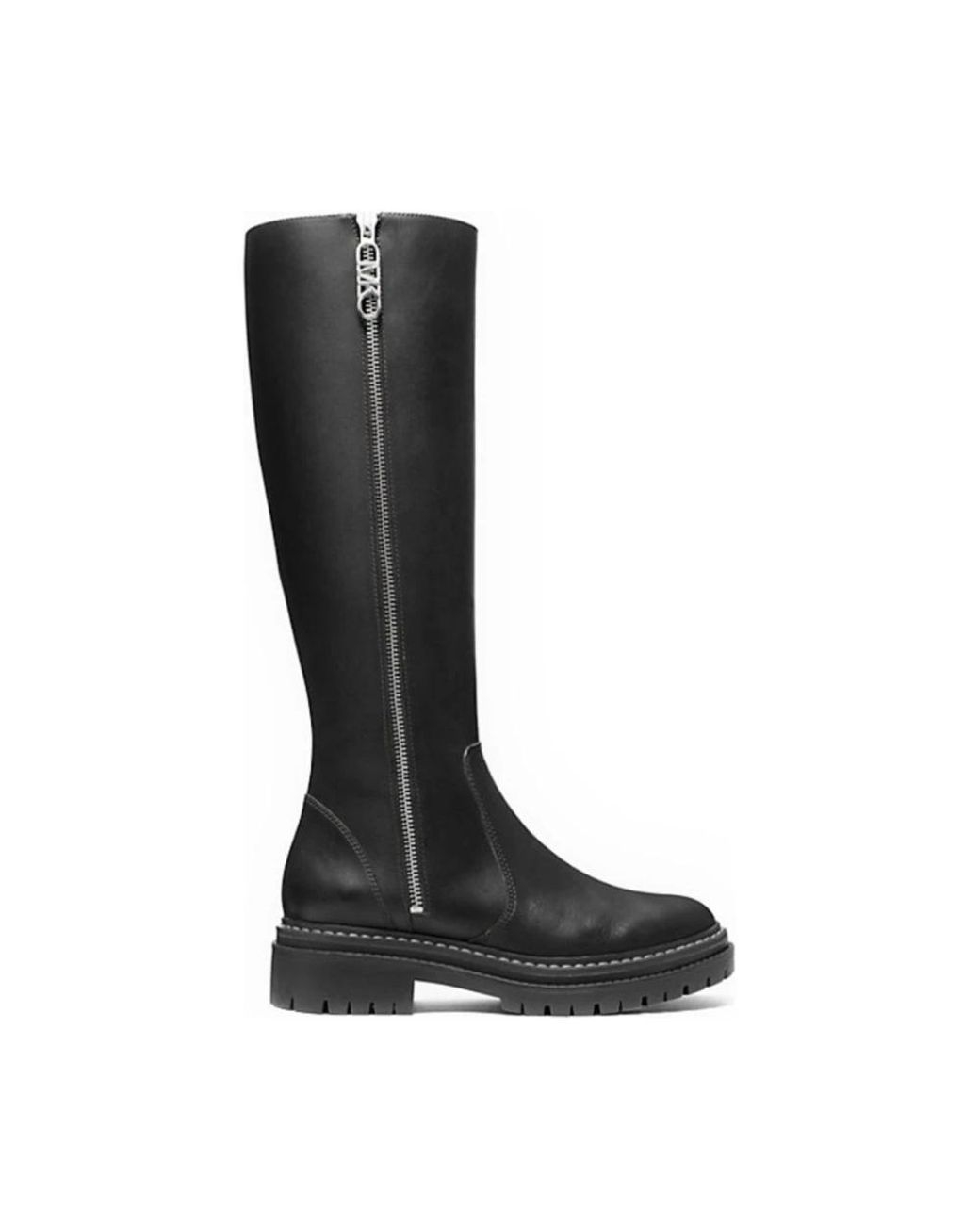 Michael Kors Black Michael Regan Leather Knee Boots