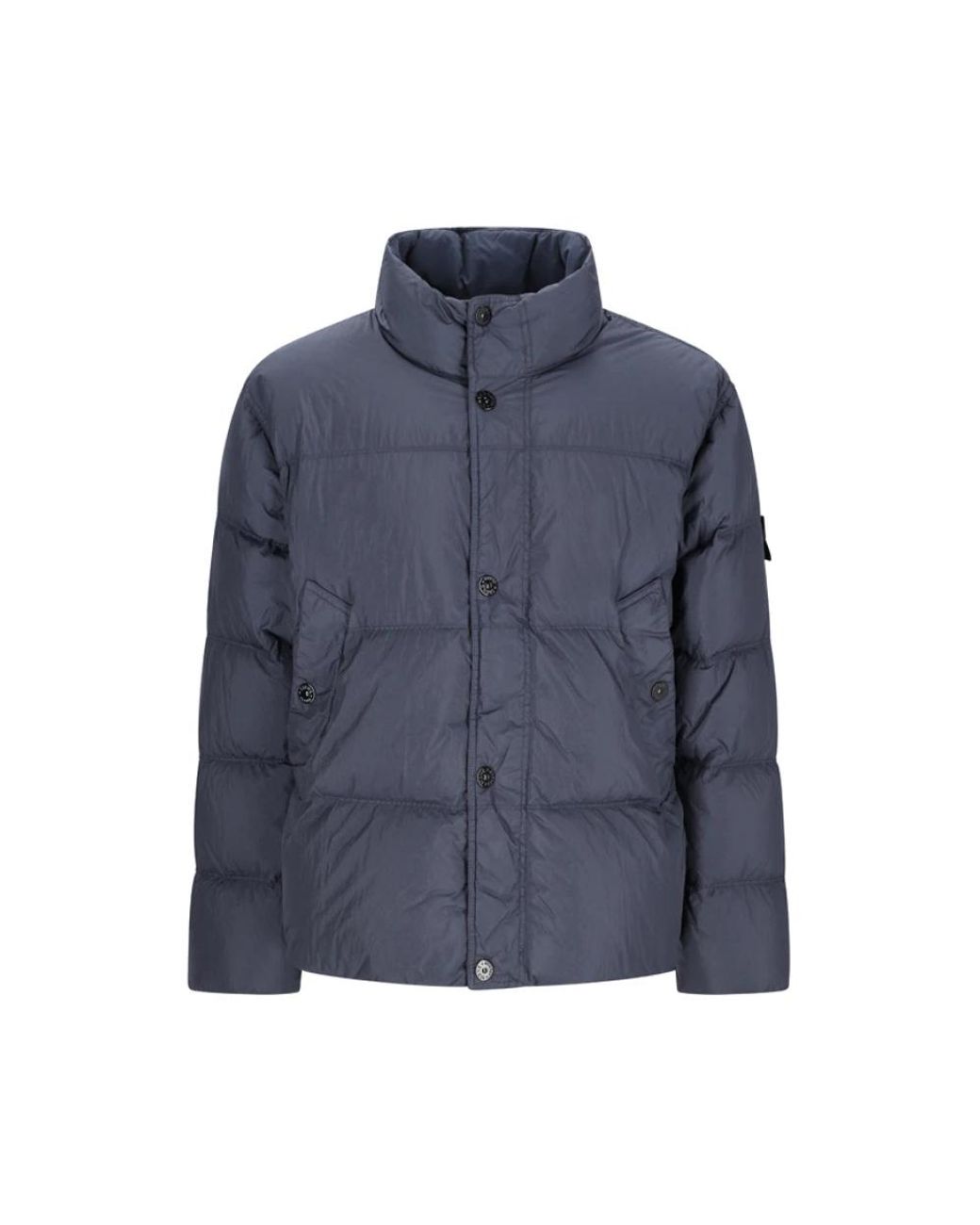 Stone Island Blue Down Jackets for men