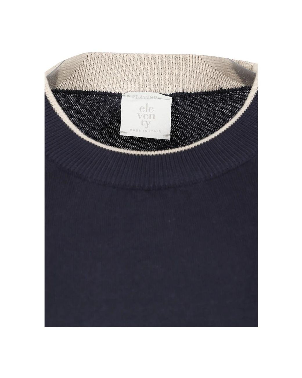 Eleventy Blue Round-Neck Knitwear for men