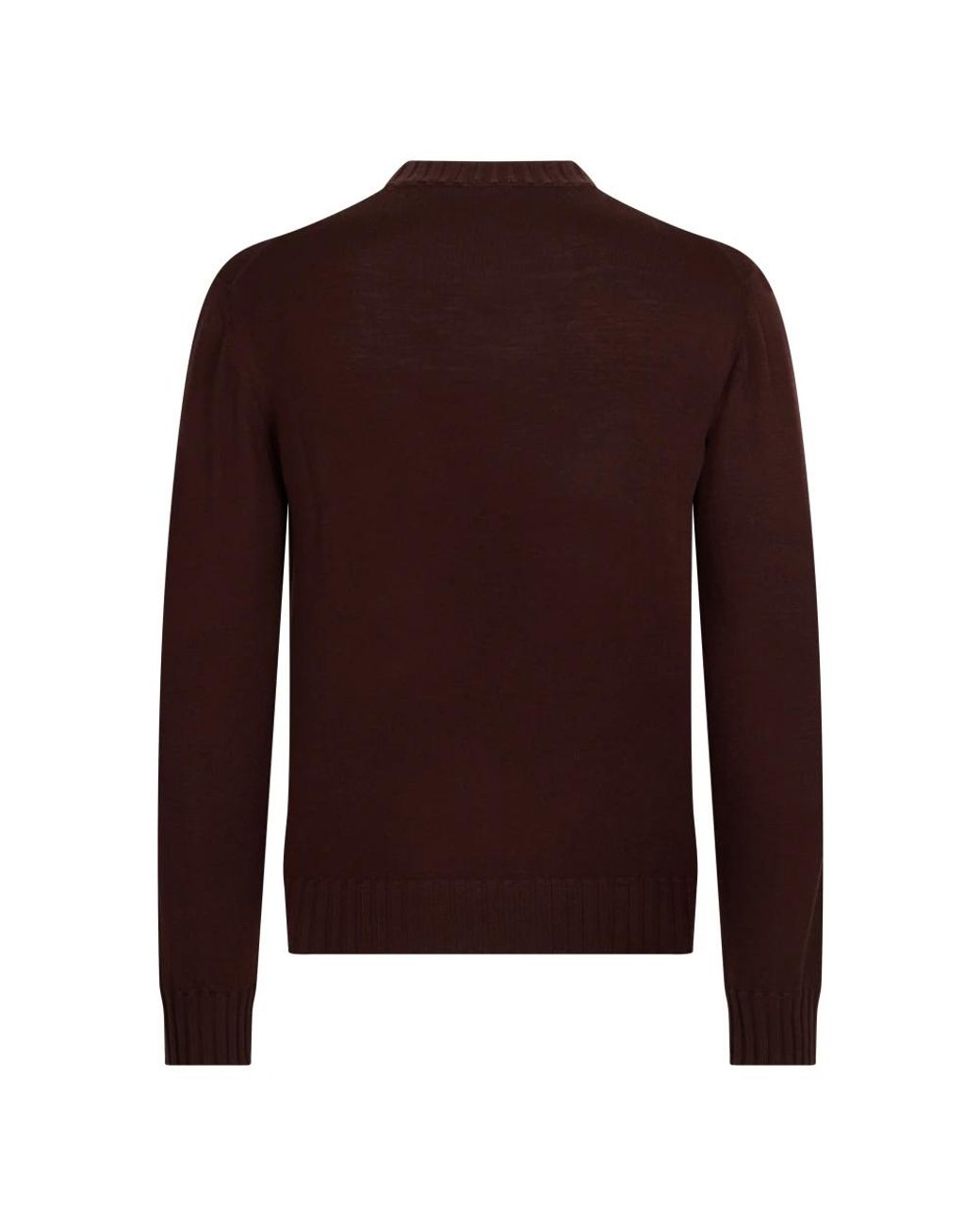 Malo Brown Round-Neck Knitwear for men