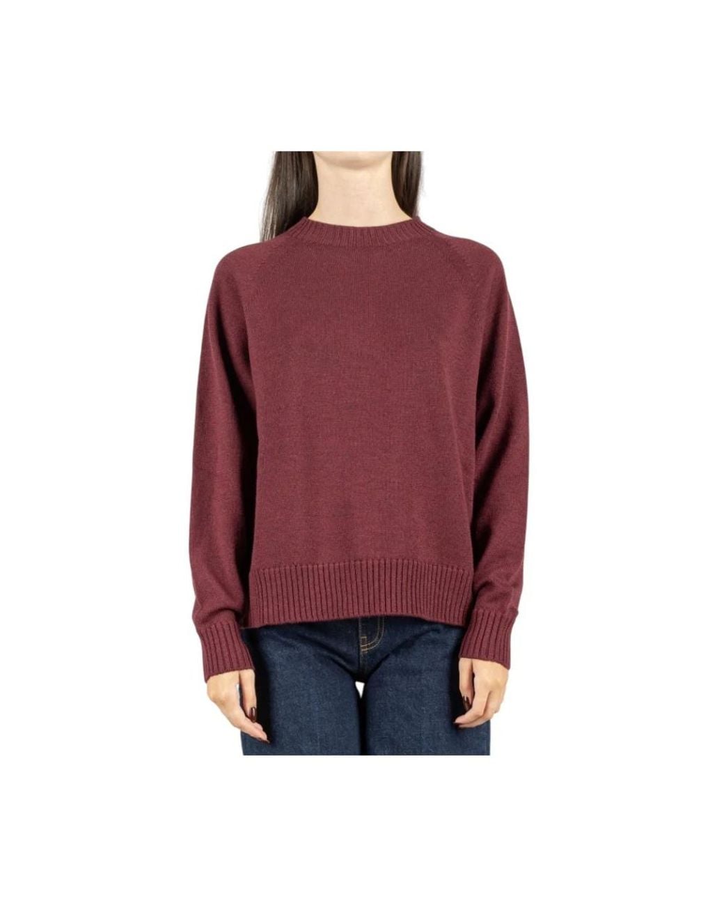Max Mara Red Round-Neck Knitwear
