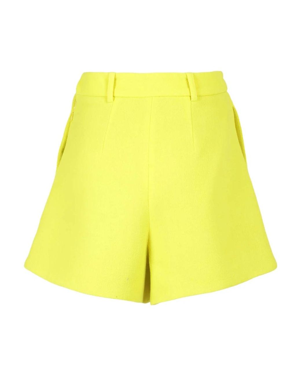 Alexandre Vauthier Yellow Short Shorts