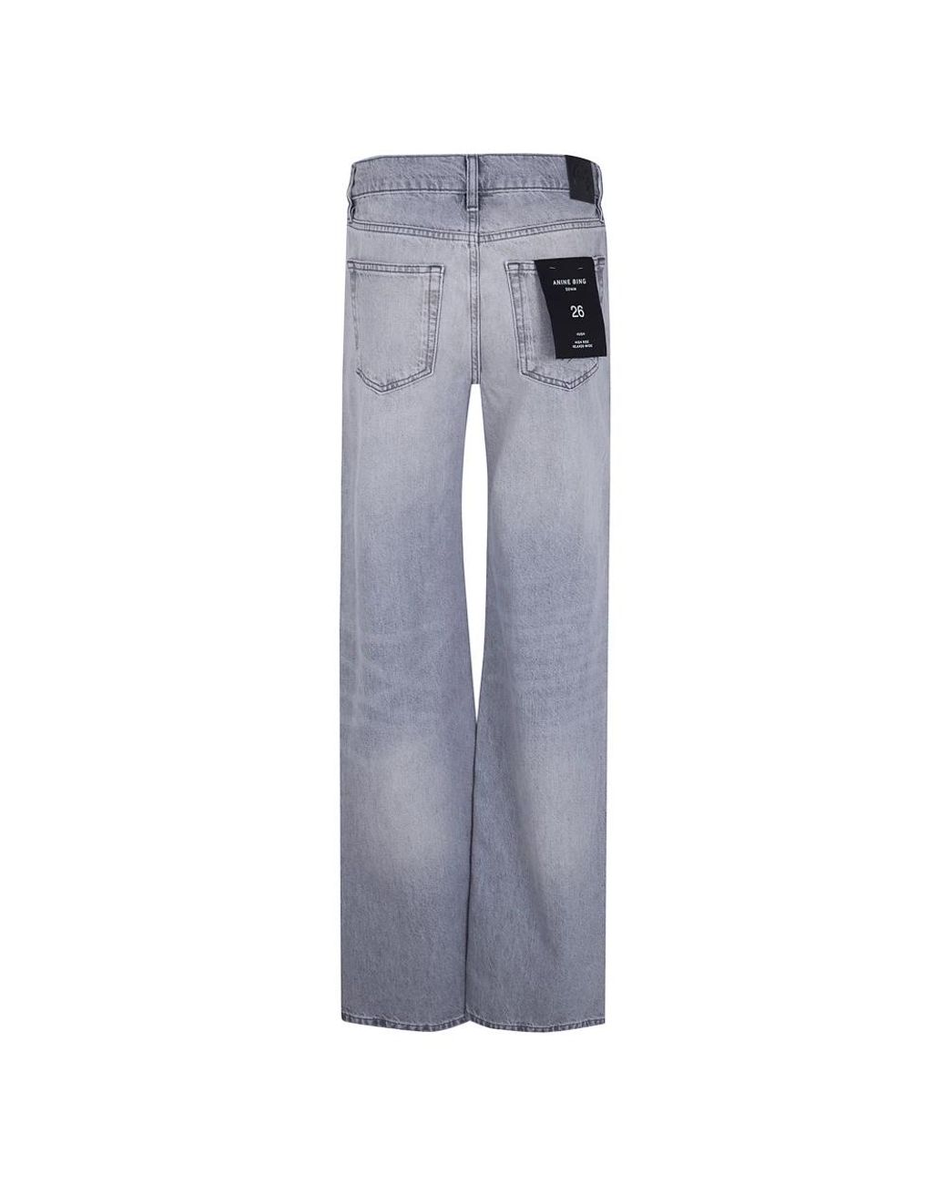 Anine Bing Gray Straight Fit Jeans