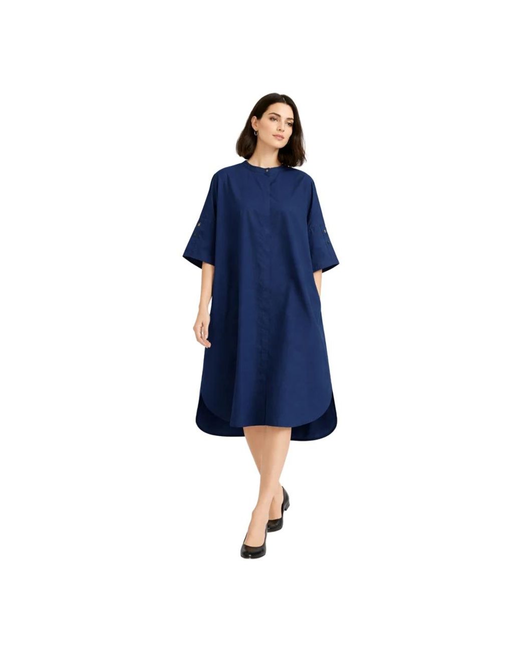 Pomandère Blue Shirt Dresses