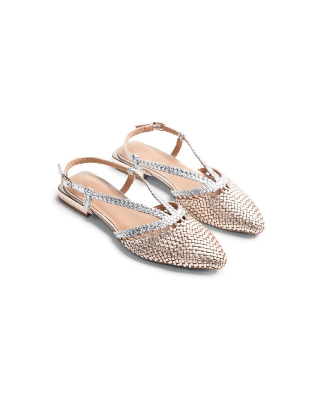 Gioseppo Metallic Ballerina Shoes