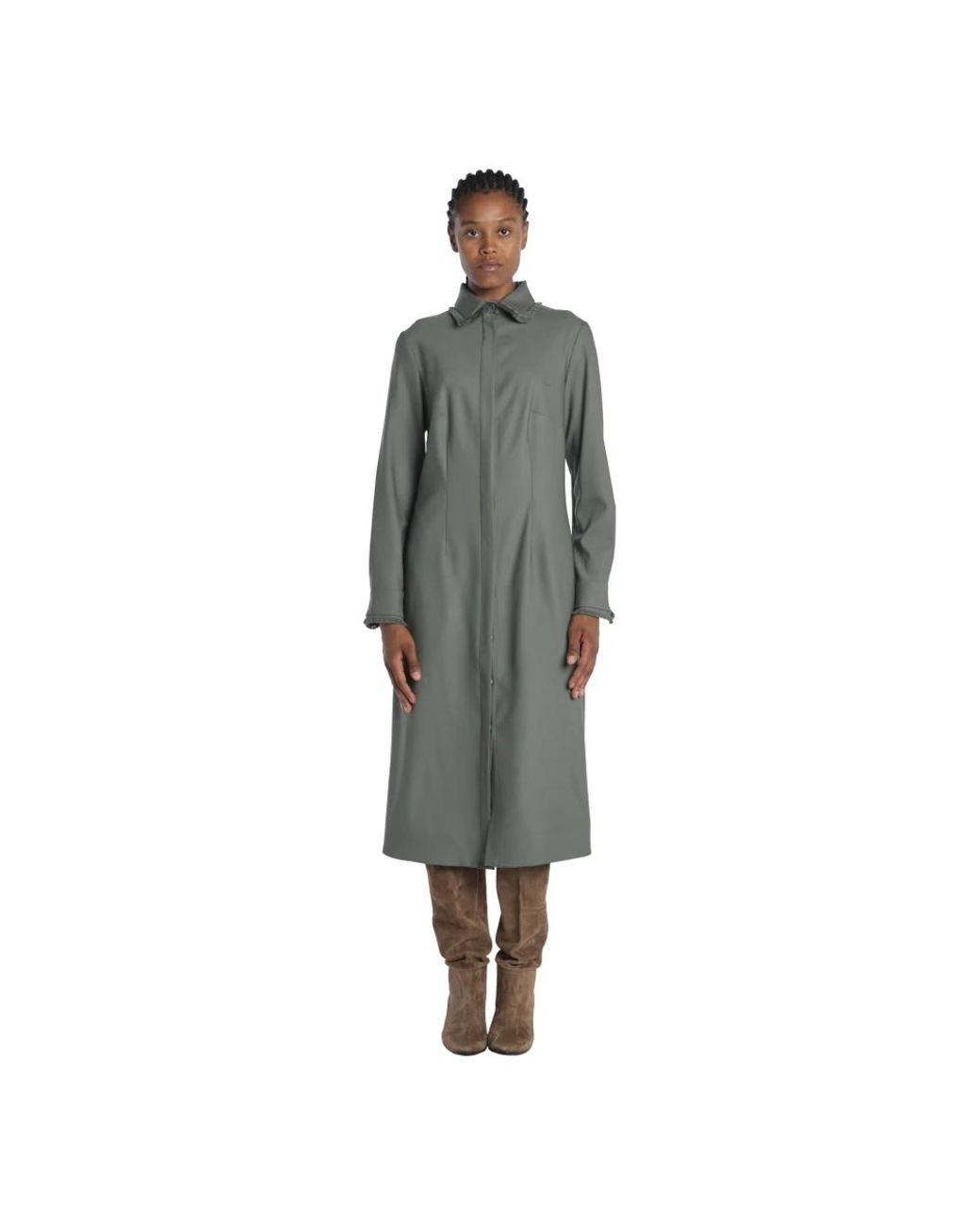 Crida Milano Gray Shirt Dresses
