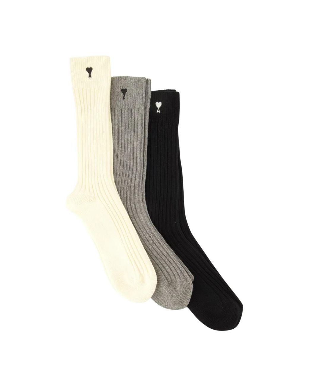 AMI Three-Pack Ami De Coeur Sokken in het Black