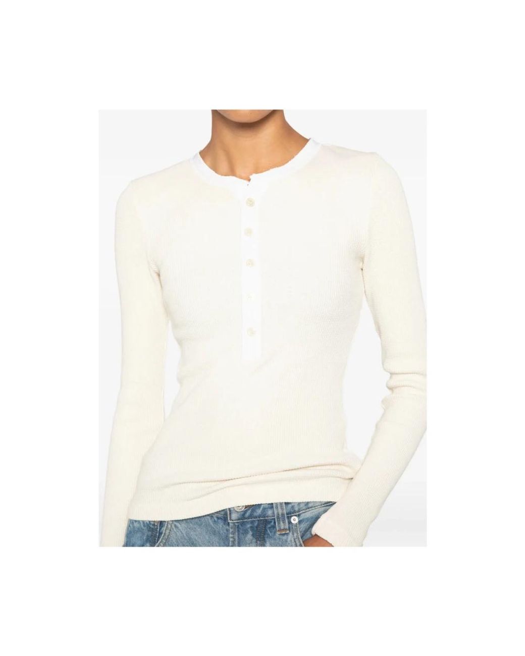 Citizens of Humanity White Round-Neck Knitwear