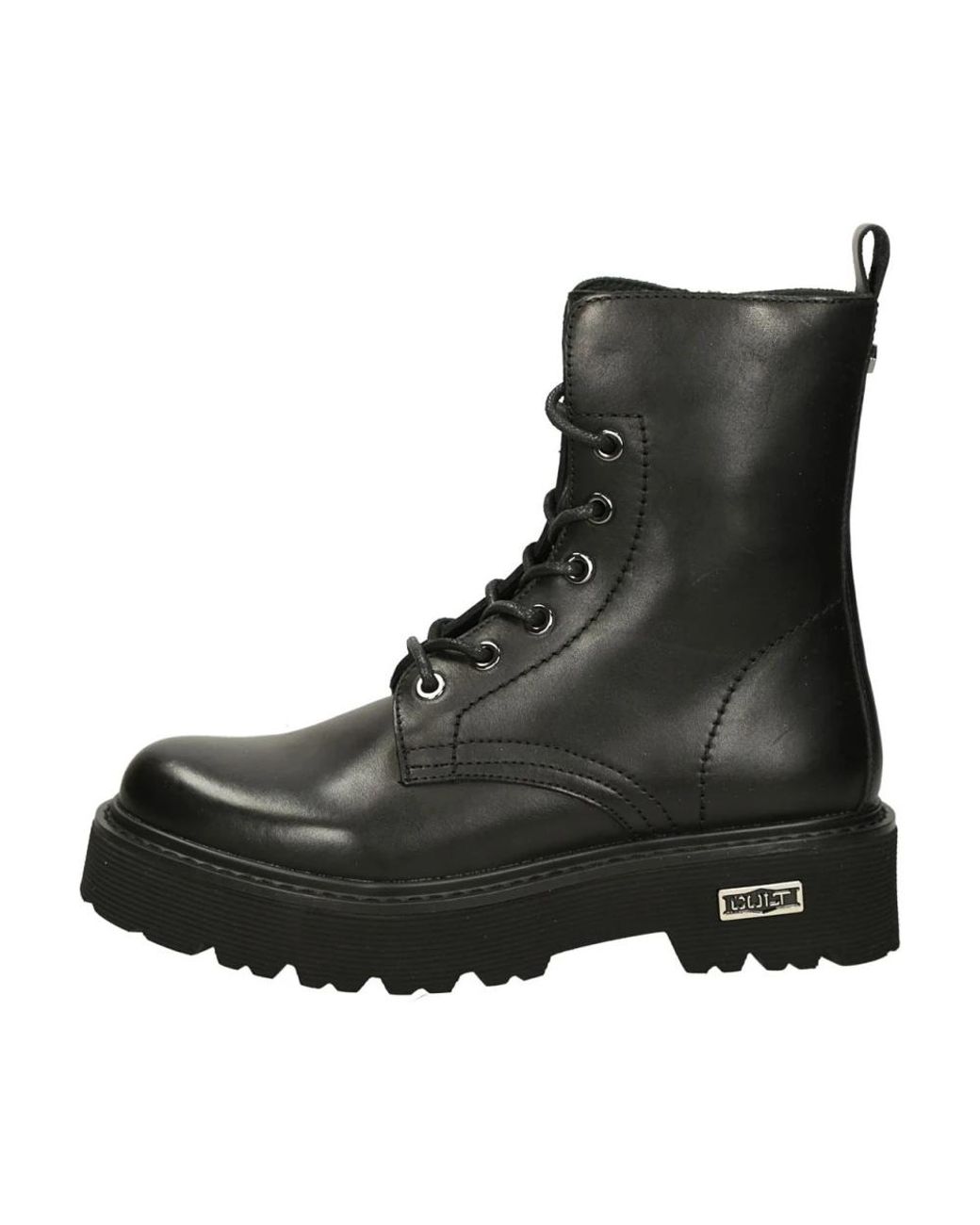 Cult Black Lace-Up Boots