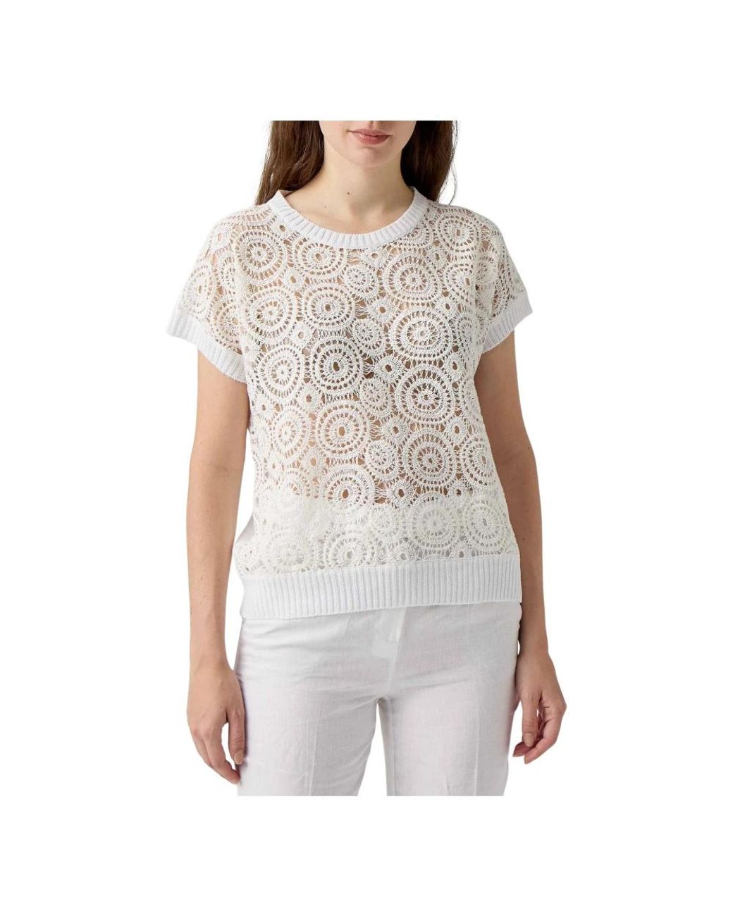 Le Tricot Perugia Gray Round-Neck Knitwear