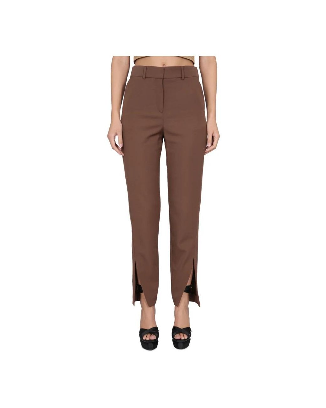 Balmain Brown Slim-Fit Trousers