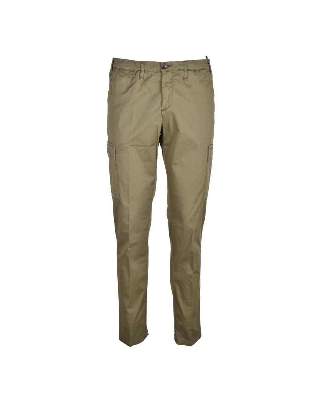 Myths Green Slim-Fit Trousers for men