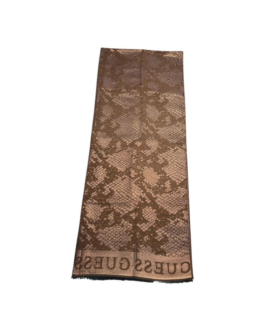 Guess Brown Silk Scarves