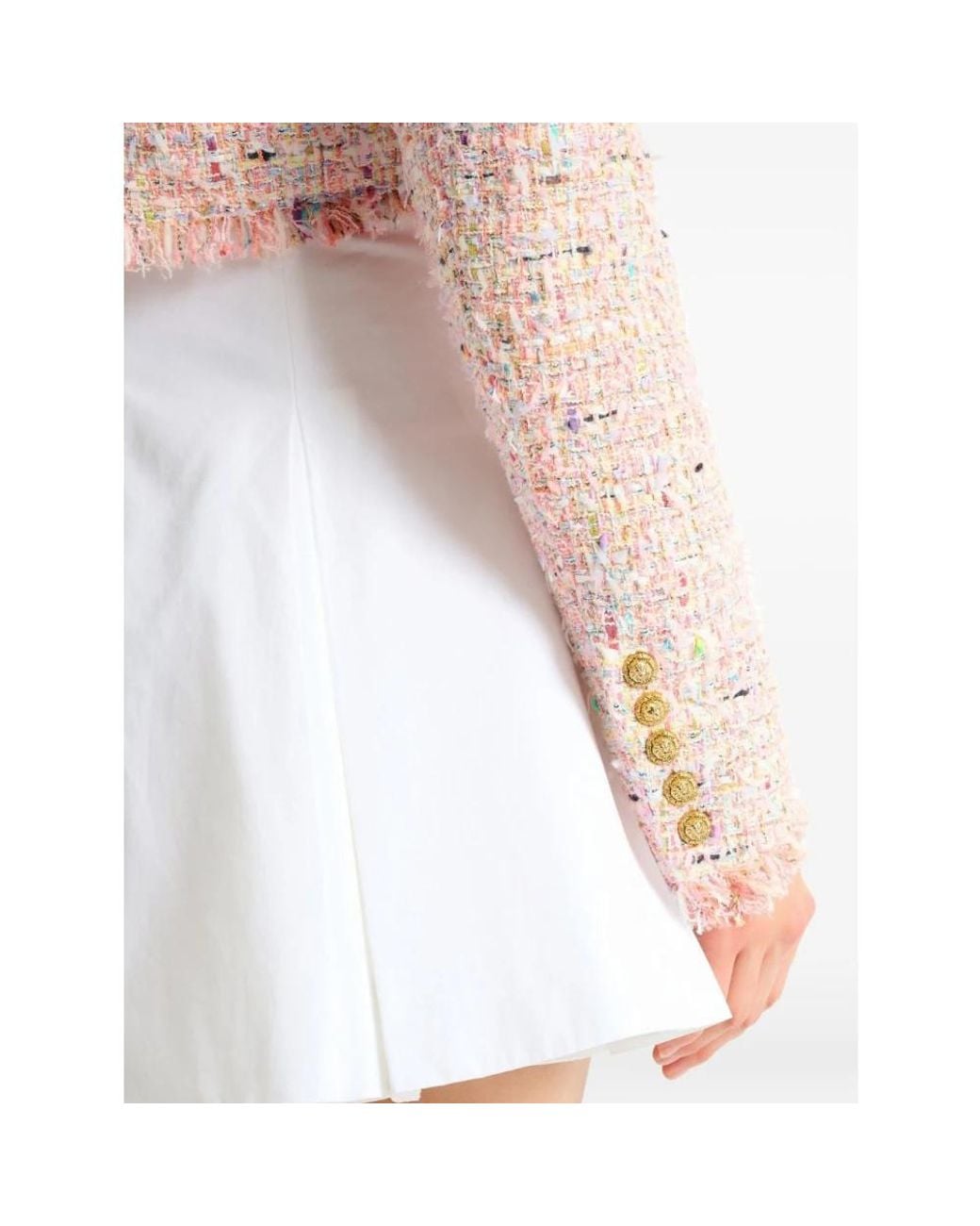 Balmain Pink Tweed Jackets