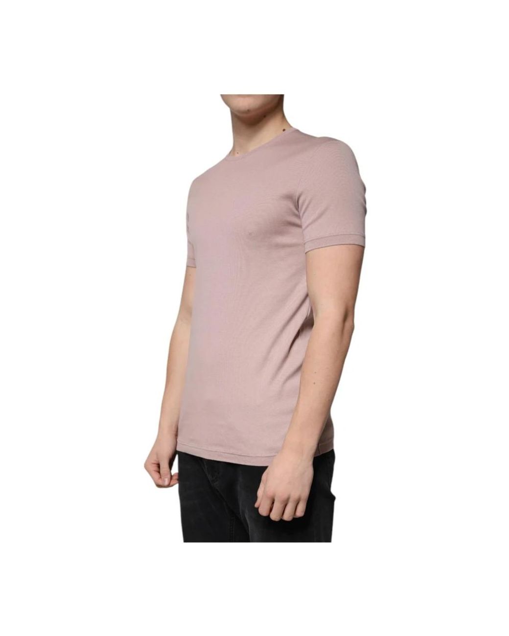 Dolce & Gabbana Pink T-Shirts for men